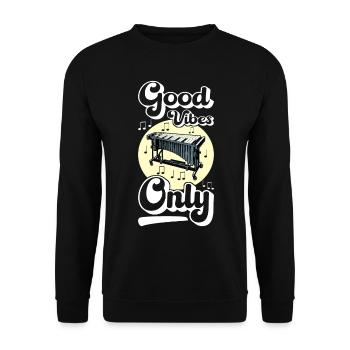 Vibraphon, vibraphoniste - Sweat-shirt Unisexe - noir - Devant - Alina (178cm) & Michal (187cm)