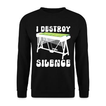 Vibraphon, vibraphoniste - Sweat-shirt Unisexe - noir - Devant - Alina (178cm) & Michal (187cm)