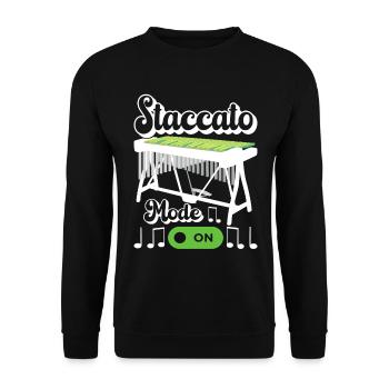 Vibraphon Vibraphonist - Unisex Pullover - Schwarz - Vorne - Alina (178cm) & Michal (187cm)