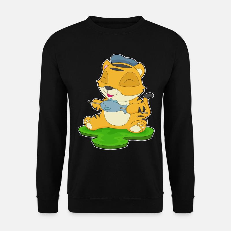 Tiger Angler Fish - Unisex Sweatshirt - black