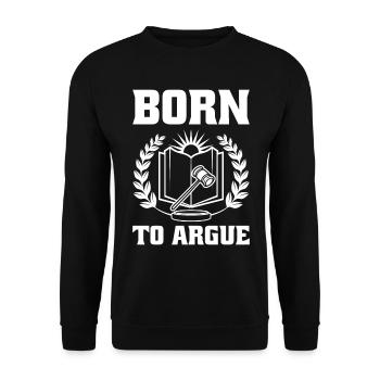 Lawyer Lawyer Court Public Prosecutor - Unisex Sweatshirt - black - Front - Alina (178cm) & Michal (187cm)
