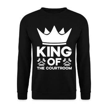 Lawyer Lawyer Court Public Prosecutor - Unisex Sweatshirt - black - Front - Alina (178cm) & Michal (187cm)