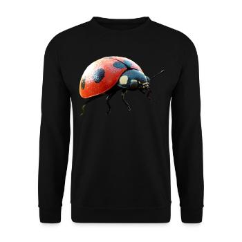 Ladybug Ladybug Insects Colorful Cute Ladybugs - Unisex Sweatshirt - black - Front - Alina (178cm) & Michal (187cm)