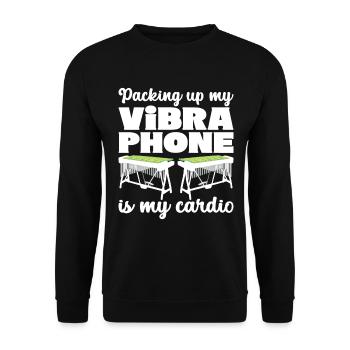 Vibraphon Vibraphonist - Unisex Pullover - Schwarz - Vorne - Alina (178cm) & Michal (187cm)