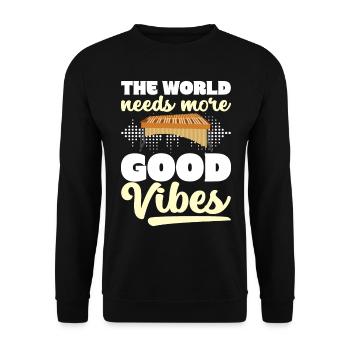 Vibraphon Vibraphonist - Unisex Pullover - Schwarz - Vorne - Alina (178cm) & Michal (187cm)