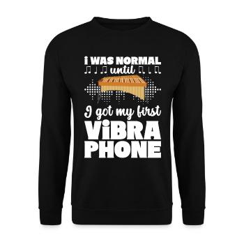 Vibraphon Vibraphonist - Unisex Pullover - Schwarz - Vorne - Alina (178cm) & Michal (187cm)