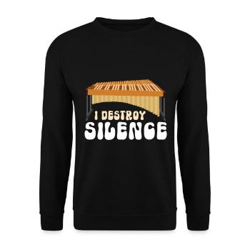 Vibraphon, vibraphoniste - Sweat-shirt Unisexe - noir - Devant - Alina (178cm) & Michal (187cm)