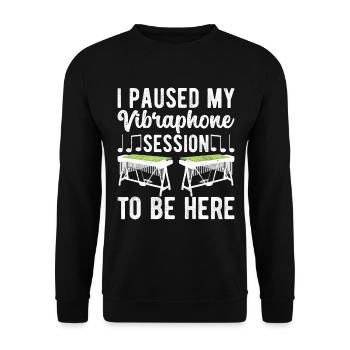 Vibraphon, vibraphoniste - Sweat-shirt Unisexe - noir - Devant - Alina (178cm) & Michal (187cm)