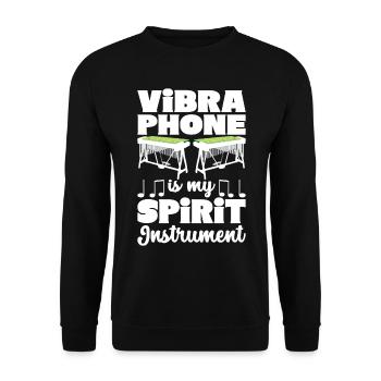 Vibraphon Vibraphonist - Unisex Pullover - Schwarz - Vorne - Alina (178cm) & Michal (187cm)
