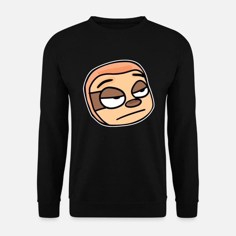 Faultier Kopf Tier - Unisex Pullover - Schwarz