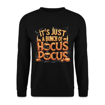Halloween Costume Zombie Pumpkin Blood Spirit Party - Unisex Sweatshirt - black - Front - Alina (178cm) & Michal (187cm)