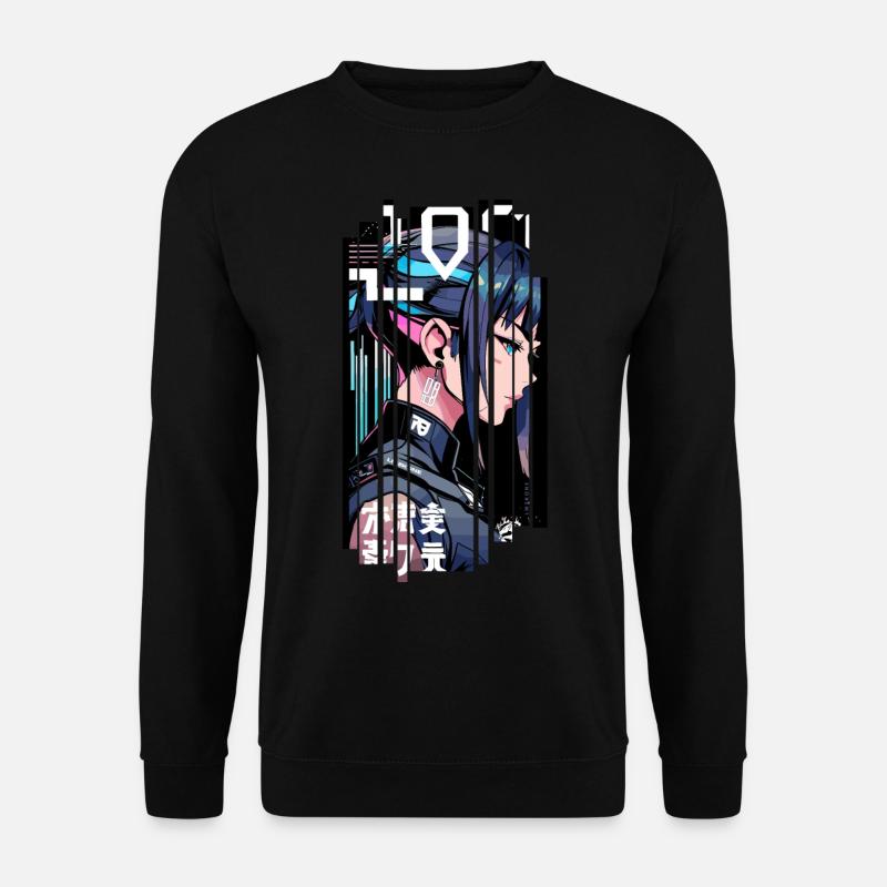 Woman Ninja Geometric Ninja gaming - Unisex Sweatshirt - black