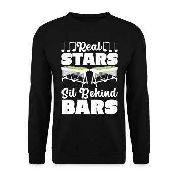 Vibraphon, vibraphoniste - Sweat-shirt Unisexe - noir - Devant - Alina (178cm) & Michal (187cm)