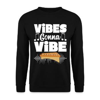 Vibraphon, vibraphoniste - Sweat-shirt Unisexe - noir - Devant - Alina (178cm) & Michal (187cm)