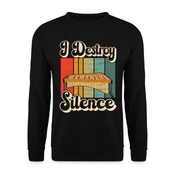 Vibraphon, vibraphoniste - Sweat-shirt Unisexe - noir - Devant - Alina (178cm) & Michal (187cm)