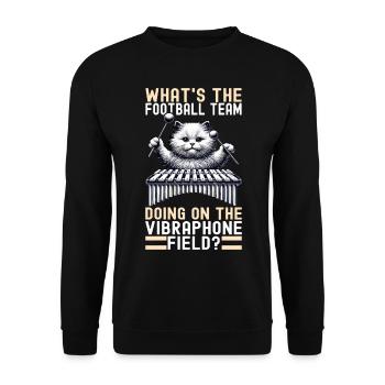 Vibraphon, vibraphoniste - Sweat-shirt Unisexe - noir - Devant - Alina (178cm) & Michal (187cm)