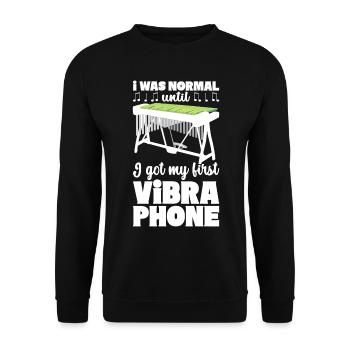 Vibraphon Vibraphonist - Unisex Pullover - Schwarz - Vorne - Alina (178cm) & Michal (187cm)