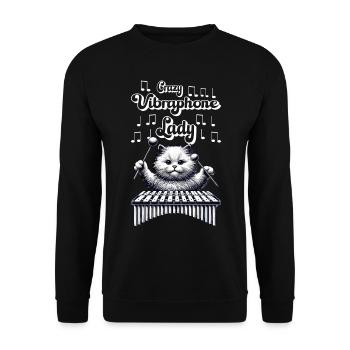 Vibraphon, vibraphoniste - Sweat-shirt Unisexe - noir - Devant - Alina (178cm) & Michal (187cm)