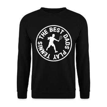 Les meilleurs papas jouent au tennis - Tennis Daddy Tennis Pl - Sweat-shirt Unisexe - noir - Devant - Alina (178cm) & Michal (187cm)