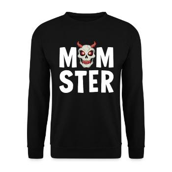 Halloween, Squelette, Effrayant, Effrayant, Horreur, Fête - Sweat-shirt Unisexe - noir - Devant - Alina (178cm) & Michal (187cm)