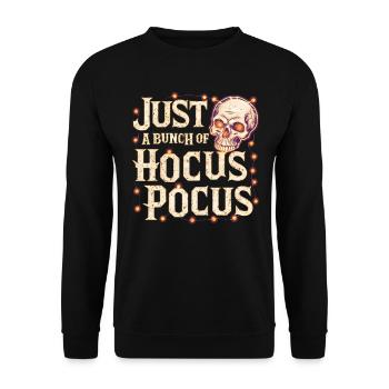 Halloween Squelette Effrayant Effrayant Horreur Fête - Sweat-shirt Unisexe - noir - Devant - Alina (178cm) & Michal (187cm)