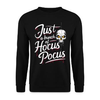Halloween, Squelette, Effrayant, Effrayant, Horreur, Fête - Sweat-shirt Unisexe - noir - Devant - Alina (178cm) & Michal (187cm)