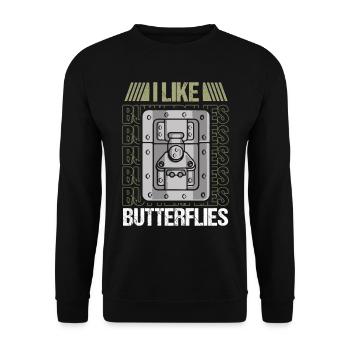 Veranstaltungstechniker Lichttechniker Tontechnik - Unisex Pullover - Schwarz - Vorne - Alina (178cm) & Michal (187cm)
