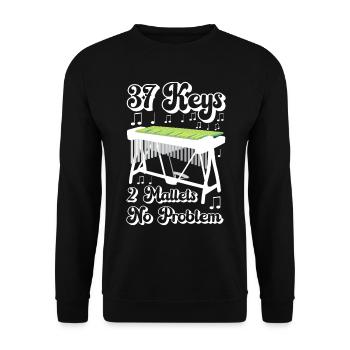 Vibraphon, vibraphoniste - Sweat-shirt Unisexe - noir - Devant - Alina (178cm) & Michal (187cm)