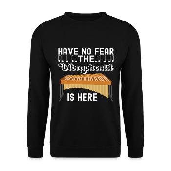 Vibraphon, vibraphoniste - Sweat-shirt Unisexe - noir - Devant - Alina (178cm) & Michal (187cm)