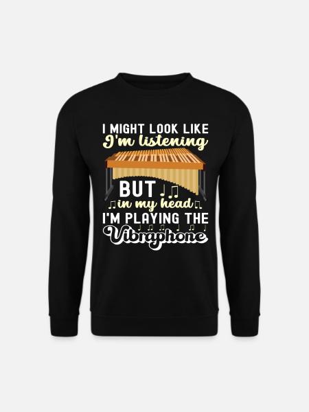 Vibraphon, vibraphonist - Unisex Sweatshirt - black