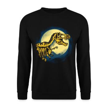 Halloween Kostüm Kürbis Scary Spooky Horror Party - Unisex Pullover - Schwarz - Vorne - Alina (178cm) & Michal (187cm)