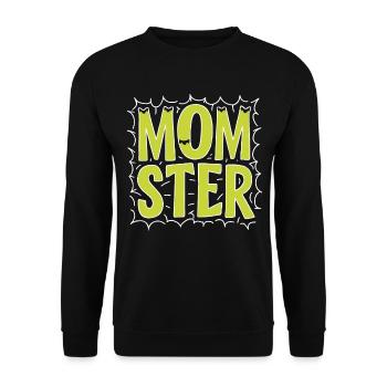 Halloween Kostüm Kürbis Scary Spooky Horror Party - Unisex Pullover - Schwarz - Vorne - Alina (178cm) & Michal (187cm)
