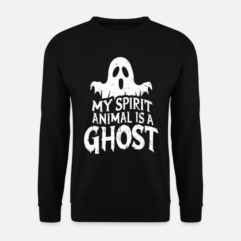Halloween Geist Gespenst - Unisex Pullover - Schwarz