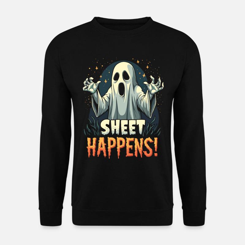 Halloween Geist Gespenst - Unisex Pullover - Schwarz