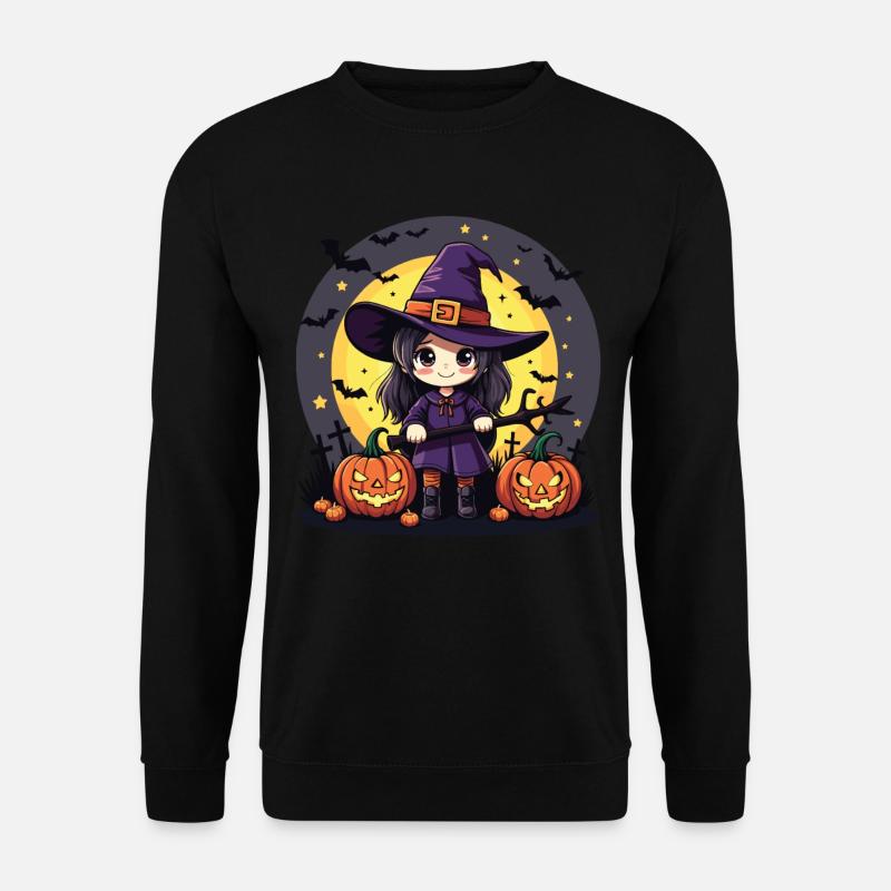 Halloween Witch Costume Witch Broom - Unisex Sweatshirt - black