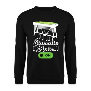 Vibraphon, vibraphoniste - Sweat-shirt Unisexe - noir - Devant - Alina (178cm) & Michal (187cm)