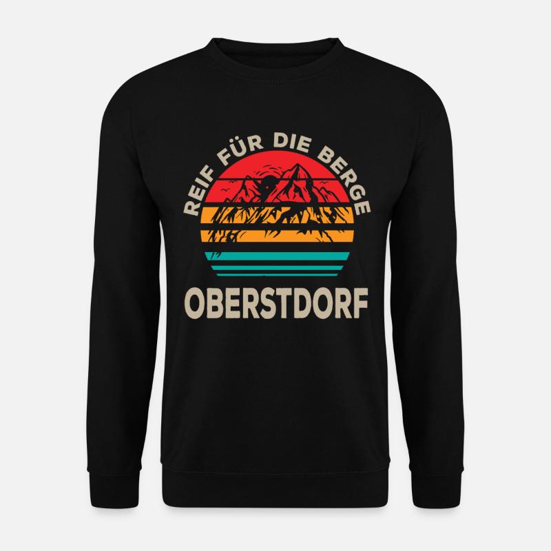 Oberstdorf Reif für die Berge - Unisex Pullover - Schwarz