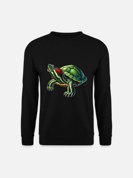 Turtle Red-eared Turtle - Unisex Sweatshirt - black