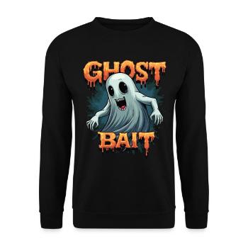 Ghost Bait Halloween Geist Gespenst Geister - Unisex Sweatshirt - black - Front - Alina (178cm) & Michal (187cm)