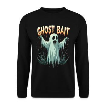 Ghost Bait Halloween Geist Gespenst Geister - Unisex Sweatshirt - black - Front - Alina (178cm) & Michal (187cm)