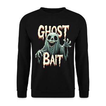 Ghost Bait Halloween Geist Gespenst Geister - Unisex Sweatshirt - black - Front - Alina (178cm) & Michal (187cm)