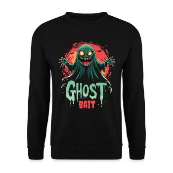 Ghost Bait Halloween Geist Gespenst Geister - Unisex Sweatshirt - black - Front - Alina (178cm) & Michal (187cm)