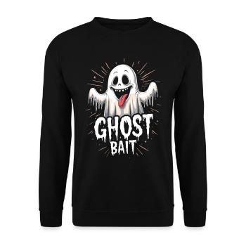 Ghost Bait Halloween Geist Gespenst Geister - Unisex Sweatshirt - black - Front - Alina (178cm) & Michal (187cm)
