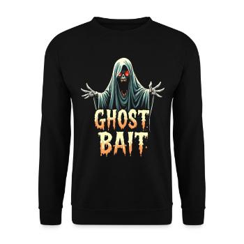 Ghost Bait Halloween Geist Gespenst Geister - Unisex Sweatshirt - black - Front - Alina (178cm) & Michal (187cm)