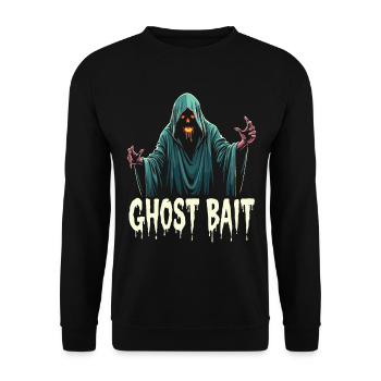 Ghost Bait Halloween Geist Gespenst Geister - Unisex Sweatshirt - black - Front - Alina (178cm) & Michal (187cm)
