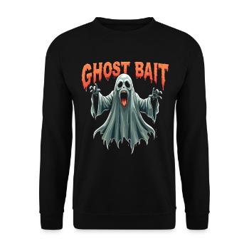 Ghost Bait Halloween Geist Gespenst Geister - Unisex Sweatshirt - black - Front - Alina (178cm) & Michal (187cm)