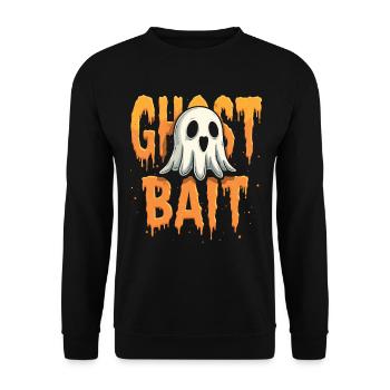 Ghost Bait Halloween Geist Gespenst Geister - Unisex Sweatshirt - black - Front - Alina (178cm) & Michal (187cm)