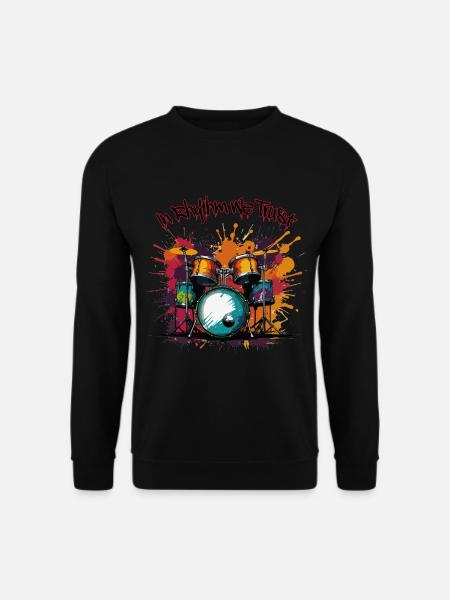 En rythme, nous faisons confiance à Drummer, Drums - Sweat-shirt Unisexe - noir