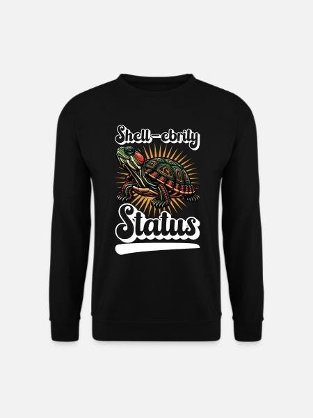 Turtle Red-eared Turtle - Unisex Sweatshirt - black