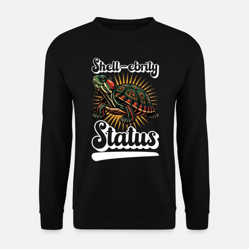 Turtle Red-eared Turtle - Unisex Sweatshirt - black